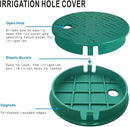 ID 5.5 "OD 6" Sprinkler Valve Cover Green Sprinkler Cover Irrigation Valve Box Cover 6 Inch Suitable for Greenhouse Cover for Sprinkler Valve Grass Sprinkler Box Cover Irrigation Box Lid by GreenHaven Gardens