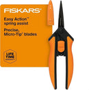 Fiskars 6" Pruning Scissors for Flowers, Buds, Weeds and Small Plants, Garden Snips with Resin Resistant Nonstick Stainless Steel Blades, Gardening Trimmers with Comfortable Handle by GreenHaven Gardens