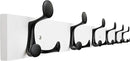 SKOLOO 39-Inch White Wood Coat Rack Wall Mount with 6 Triple Hooks - Ideal for Family Entrances, Classrooms, and Pet Supplies Storage - Perfect Coat Hooks for Wall, Pack of 2 by CozyNest Decor