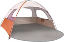 NXONE Beach Tent Sun Shade Shelter for 3/4/6 Person Person with UV Protection, Extended Floor, 3 Mesh Roll Up Windows & 8.0/8.5mm Fiberglass Rods丨Carry Bag Included by TinyTreasures Baby Boutique