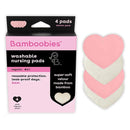 Bamboobies Nursing Pads, Reusable and Washable for Daily Use, Leak-Proof Pads for Breastfeeding, 4 Pads by TinyTreasures Baby Boutique