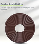 Foam Corner Protector Edge and Corner Guard, with 12.5 feet Length Foam Safety Bumpers, Baby Proofing Safety Table Corner Protectors (Coffee 12.5ft) by TinyTreasures Baby Boutique