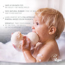 HEVEA Kawan Mini Rubber Duck - 100% Natural Rubber Baby Bath Toy - Eco Friendly, Perfect for Playing, Teething, and Bathing - Mold Free Bath Toys - Eggnog by TinyTreasures Baby Boutique