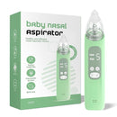 Baby Nasal Aspirator, Electric Nose Sucker with 5 Levels Suction, Soothing Light & Nursery Rhymes (Green) by TinyTreasures Baby Boutique