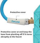 Fevone 3 ft Garden Hose, Hose Reel Leader Hose, Hybrid Polymer, Kink Resistance, Flexible, Durable, Leak Free, Aluminum Fittings, 3/4" GHT, 5/8" ID, 600 Psi, Drinking Water Safe by GreenHaven Gardens