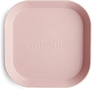 mushie Square Dinnerware Plates for Kids | Made in Denmark, Set of 2 (Blush) by TinyTreasures Baby Boutique