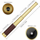 Retro Pirate Telescope Zoomable 25x30 Pocket Monocular Portable Collapsible BAK-4 Lens Captain Jack's Spyglass Handheld Telescope Vintage Telescope for Kids by TinyTreasures Baby Boutique