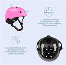 Color Gradient Adjustable Kids' Helmet with Knee & Elbow Pads Set | Multi-Sport Safety Gear for Boys & Girls Ages 5-14 | Skateboarding, Scooters, Roller & Inline Skating, Longboarding by TinyTreasures Baby Boutique
