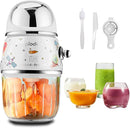 Baby Food Maker Mini Cute and Small Food Processor Puree Blender Grinder Chopper 1.2 Cup Glass Bowl with 6 Blade Electric (Spaceman-White(One Bowl)) by TinyTreasures Baby Boutique