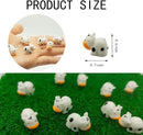 DoubleWood Mini Cow Figurines Set, 90 Pieces, Resin Mini Animals Decorations for Fairy Gardens and Miniature Landscapes (90, White) by GreenHaven Gardens