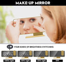 Projection Digital Alarm Clock for Bedrooms, Alarm Clock Radio on Ceiling, USB Charger Port, Temperature & Humidity Display, 7.3” Large Mirror LED Display,12/24H,Snooze,Dual Loud Clock- 4 Dimmer by TinyTreasures Baby Boutique