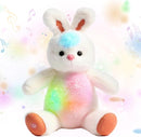 Cuteoy Musical Plush Bunny Stuffed Animal Glowing LED Light-up Nightlight Toys Singing Lullabies Birthday Christmas Plushies Rabbit Gifts for Kids Boys Girls,13" by TinyTreasures Baby Boutique