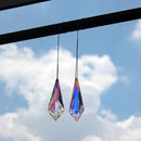 2PCS 5" Large Lanky Cone Crystal Sun Catcher Prisms, STINO Hanging Suncatchers with Glass Prism, Rainbow Maker for Windows, Balcony, Kitchen, Garden Decoration (1, Lanky Cone 2Pcs) by GreenHaven Gardens
