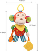 BLOOBLOOMAX Sock rattles for Babies 0-24 Months Baby Animal Foot Finder Educational Toys by TinyTreasures Baby Boutique