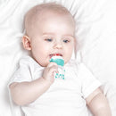 Baby Solids/Frozen Fruit Feeder Pacifier, Infant Teether Toy 4M+, BPA-Free Silicone Pouch & Nipple, Safely Introduce Solids, Teething Relief, 2-Pack (Piglet - Mint Green Pink, S/M/L) by TinyTreasures Baby Boutique