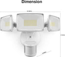 Onforu 75W LED Motion Sensor Outdoor Lights, Dusk to Dawn Flood Light Outdoor Motion Sensor, Hardwired Security Lights Floodlights Outside 7500LM 6500K Daylight IP65 Waterproof (White) by GreenHaven Gardens