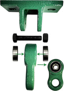 Heavy Duty Green Swing Hangers Screws Bolts Included Over 5000 lb Capacity Playground Porch Yoga Seat Trapeze Wooden Sets Indoor Outdoor 2 Pack by TinyTreasures Baby Boutique