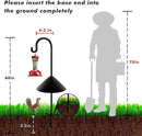 Bird Feeder Pole 60inch Heavy Duty Shepherds Hooks for Outdoor, Tall Hummingbird Feeder Stand for Hanging Plants Basket, Wind Chimes, Solar Lantern Flower Pots, Wedding Decor 2Packs by GreenHaven Gardens