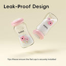 YOHKOH Glass Breast Milk Storage Bottles - 100% Leak-Proof, BPA-Free Breastmilk Storage Containers, Freezer & Dishwasher Safe, Ideal for Nursing Mothers (Multicolor, 5.4oz (Pack of 6)) by TinyTreasures Baby Boutique