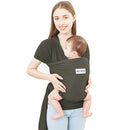 Acrabros Baby Wrap Carrier,Hands Free Baby Carrier Sling,Lightweight,Breathable,Softness,Perfect for Newborn Infants and Babies Shower Gift,Dark Grey by TinyTreasures Baby Boutique