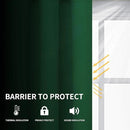 Easy-Going Blackout Curtains for Bedroom, Solid Thermal Insulated Grommet and Noise Reduction Window Drapes, Room Darkening Curtains for Living Room, 2 Panels (52x63 in,Dark Green) by CozyNest Decor