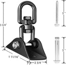 Heavy Duty Swing Hangers for Wooden Sets 2000 LB Capacity Hammock Hanger 360 Swivel Stainless Steel Swing Hardware Accessories 2 Packs for Porch Playground Yoga Heavy Bag by TinyTreasures Baby Boutique