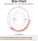 Kids Wristband Protective Case Compatible with Apple AirTag, Adjustable Nylon Bracelet for Air Tag GPS Tracker Holder with Anti Lost Watchband for Toddler Child Kids (Pink+White Rainbow) by TinyTreasures Baby Boutique
