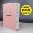 Undated Daily Planner – 1-Year B5 Productivity Organizer with Two-Page Weekly Spread, Goal Setting, Habit Tracker, Weekly & Monthly Pages – Hardcover Time Management Notebook (Pink) by TinyTreasures Baby Boutique