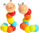 Baby Toys 6 to 12 Months, 12-18 Months, 3-6 Months Developmental, Tummy Time Toys Crawling Toys - Infant Toys - Caterpillar Twisting Baby Boy and Baby Girl Toys (2 Pack) (Rainbow) by TinyTreasures Baby Boutique