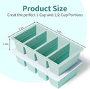 Silicone Freezer Tray for Sauce Cube: GGOW Silicone Freezing Tray for Soup Storage - Freeze 250mL 125mL Souped Broth Portion by TinyTreasures Baby Boutique