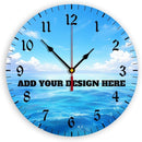 Generic Custom Wall Clock Personalized Clocks with Photo Text Logo Silent Non Ticking Round Decoration for Kitchen Wedding Friend Family Lover, 10inch-25cm by TinyTreasures Baby Boutique