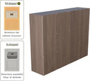 12-Cube Storage Shelf Bookcase - Wooden 3-Tier Floor Standing Open Bookshelf for Home and Office, Cuby Orgainzer, Walnut by CozyNest Decor