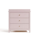 Graco Sasha 3-Drawer Chest with Changing Table Topper (Blush) – GREENGUARD Gold Certified, Nursery Bedroom Chest with Spacious Storage, Interlocking Drawer System, Pre-Installed Tracks by TinyTreasures Baby Boutique