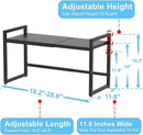 Expandable Metal Storage Shelves,110LBS Heavy Duty Shelving Units and Storage For Small Appliance, Adjustable Metal Storage Shelf Rack For kitchen Cabinet Closet Pantry Warehouse Garage,Patent Pending by CozyNest Decor