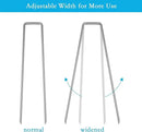 RAOOKIF 12 Inch Long Galvanized Garden Landscape Staples, 20/50/100/200Pcs Metal Stakes for Decoration, Fence, Lawn, Fabric Pins by CozyNest Decor