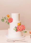 IPOPU 4PCS Real Touch Ranunculus Artificial Flowers Faux Ranunculus Flowers for Vases Real Look Silk Peonies Fake Peony Flowers for Home Indoor Wedding Centerpieces for Table Decorations (Orange) by CozyNest Decor