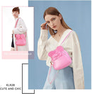 KL928 Girls Bowknot Polka Dot Cute Mini Backpack Small Daypacks Convertible Shoulder Bag Purse for Women by TinyTreasures Baby Boutique