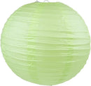 WYZworks - Round Paper Lanterns 10 Pack (Light Apple Green, 14") - Hanging Paper Lanterns Lamp for Wedding, Birthday, Party and Home Decorations with 8", 10", 12", 16" Option by GreenHaven Gardens