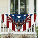 FLAGWIX American Flag Patriotic Eagle American Non-Pleated Fan Flag TPT1636F, 3x6 ft, 1 Pack Suitable for Outdoor and Indoor by GreenHaven Gardens