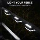SOLPEX Solar Fence Lights, 6 LEDs Solar Lights Outdoor Waterproof Solar Powered for Deck, Stair, Front Porch, Balcony, Walkway, Garden, Yard, Patio, Pool Decor, IP65 Waterproof (16 Pack, Cold White) by GreenHaven Gardens