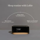 Loftie Alarm Clock with Sound Machine – Smart Alarm Clock with Light, White Noise, Bluetooth Speaker, Night Light Sound Machine, 100+ Sounds, Blackout Mode, No WiFi Mode, Optional Subscription - Peach by CozyNest Decor