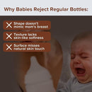 PPSU Natural Breast-Like Bottle with Nipple(3-7 Months),10oz，1pack by TinyTreasures Baby Boutique