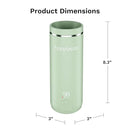 Baby Brezza SuperFast Portable Baby Bottle Warmer – 67% Faster - Travel Breastmilk Warmer and Formula Warmer - Safe, Even Heating - Up to 9oz - No Adapters, Green by TinyTreasures Baby Boutique