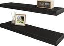 BAMEOS Floating Shelf,Wall Shelf,Decor Wall Mounted Shelves,Hanging Shelf Set L24xW6 for Bathroom Kitchen Living,Kitchen,Room Bedroom Storage,Black by CozyNest Decor
