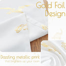 Vangao Kids Curtains White Drapes Dinosaur Curtains for Boys Kids Nursery Girls Room Golden Dino Foil Print Light Filtering Grommet Top Window Drapes 84 Inches Length 2 Panels by TinyTreasures Baby Boutique