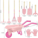 Kids Gardening Tools Outdoor Toys Set Backyard Play with Wheelbarrow Educational STEM Learning Pretend Toys Outdoor Indoor for Toddlers Kids Boys Girls by GreenHaven Gardens