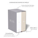Savor | The Original Deluxe Baby Keepsake Box | Fabric Bound Acid-Free Modern Gender-Neutral Newborn Keepsake and Memory Organizer with Labels |for Pregnancy, Mother’s Day, Baby Shower, New Baby by TinyTreasures Baby Boutique