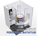 BESTHLS Foldable Bathtub Portable Soaking Bath Tub,Eco-Friendly Bathing Tub for Shower Stall (Blue Whale-1) by TinyTreasures Baby Boutique