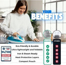 Premium Ironing Mat Heat Resistant Silicone Iron Rest Non Slip Magnetic Portable Ironing Pad Table Top Countertop Quilted Insulating Pad Travel Quilting Cover Scorch Mesh Blanket Over The Door by CozyNest Decor