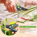 Pruning Shears, Heavy Duty Handheld Gardening Scissors, High Carbon Steel Plant Shears Use for Gardening Pruners, Floral Shrubs and Vines, Professional labor-saving Secateurs by GreenHaven Gardens